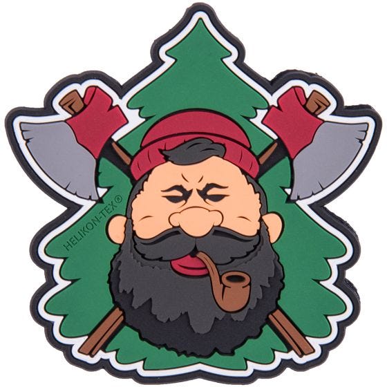 Helikon Beardman Bushcraft Patch Olijfgroen