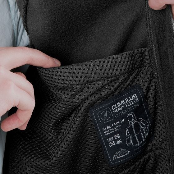 Helikon Cumulus Stevig Fleece Jack - Zwart