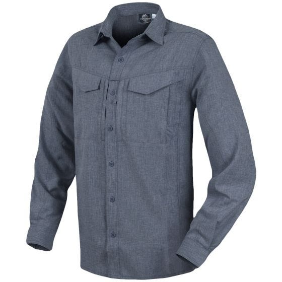 Helikon Defender Mk2 Gentleman Overhemd met Lange Mouwen - Melange Black-Grey