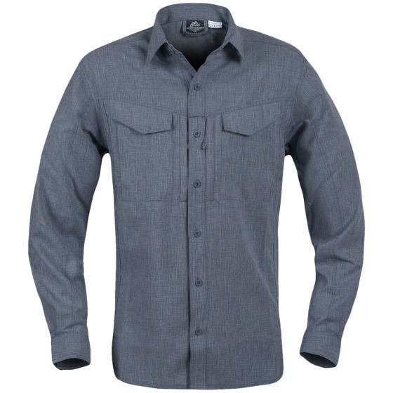 Helikon Defender Mk2 Gentleman Overhemd met Lange Mouwen - Melange Black-Grey