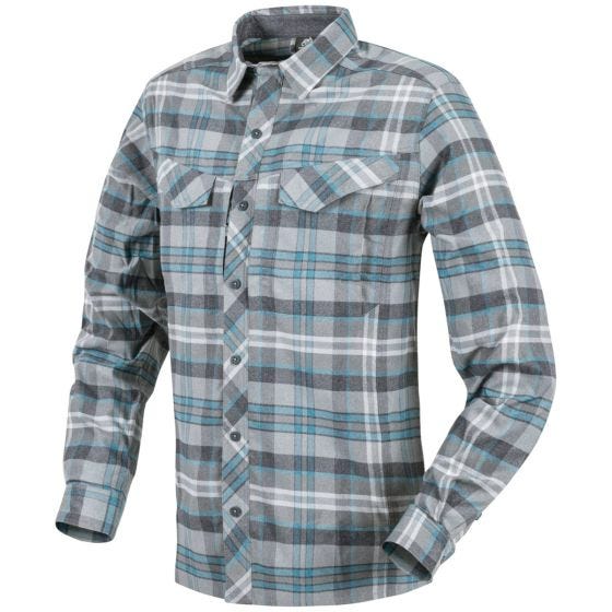 Helikon Defender Mk2 Pilgrim Overhemd met Lange Mouwen - Blauw Ruitjes