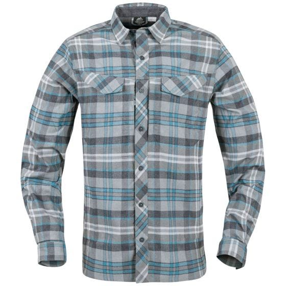 Helikon Defender Mk2 Pilgrim Overhemd met Lange Mouwen - Blauw Ruitjes