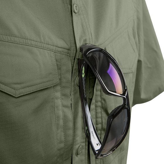 Helikon Defender Mk2 Overhemd met Korte Mouwen - Olijfgroen