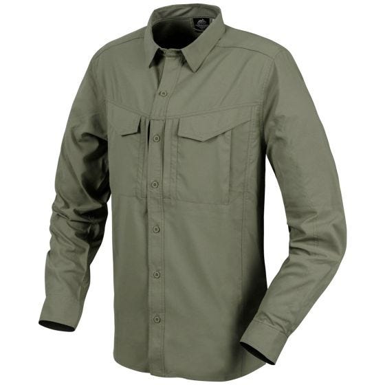 Helikon Defender Mk2 Tropical Overhemd met Lange Mouwen - Donkerolijfgroen