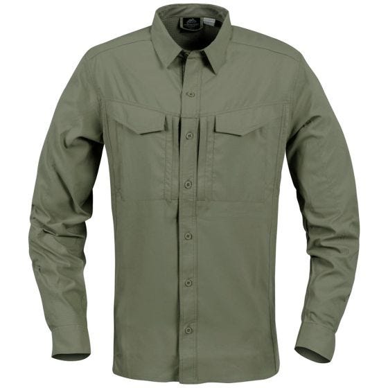 Helikon Defender Mk2 Tropical Overhemd met Lange Mouwen - Donkerolijfgroen