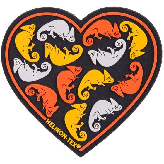 Helikon Heart Patch Zwart