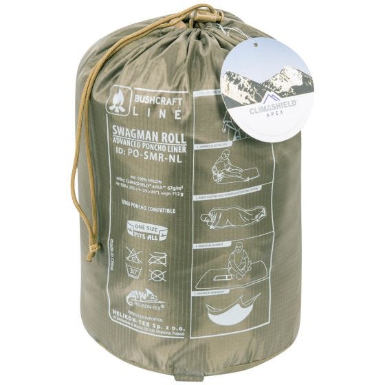 Helikon Swagman Roll Climashield Apex Poncho 67 g - Adaptive Green