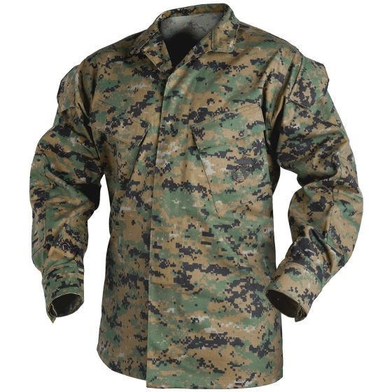 Helikon USMC Overhemd Keperpolykatoen - Digital Woodland
