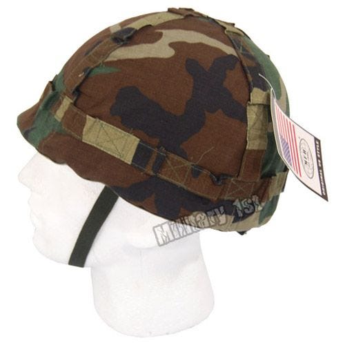 MFH Plastic Helm met Stoffen Hoes - Woodland