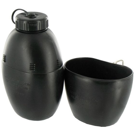 Highlander 58 Pattern Waterfles en Mok - Zwart