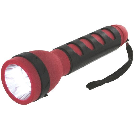 Highlander Blaze 10 LED Zaklantaarn - Rood/Zwart