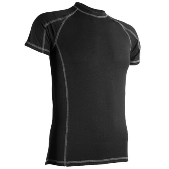 Highlander Bamboo 190 Top met Korte Mouwen Heren - Zwart