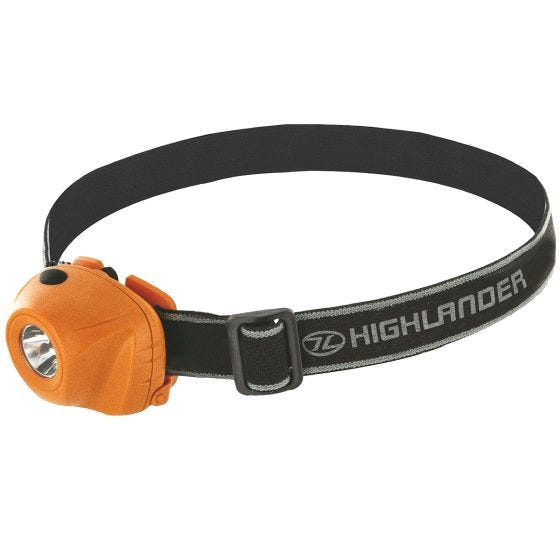 Highlander Beam 1W LED Hoofdlamp - Oranje/Zwart