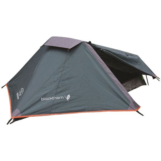 Highlander Blackthorn 1 Tent - Hunter Green/Orange Trim