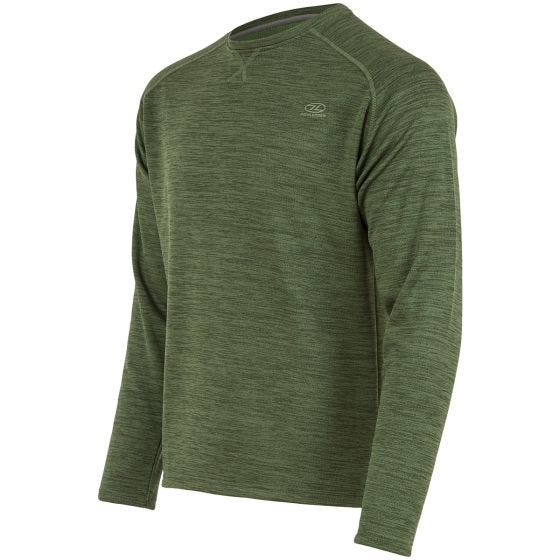 Highlander Sweater met Ronde Hals - Leaf Green