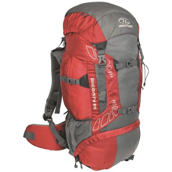 Highlander Discovery 65 Rugzak - Rood