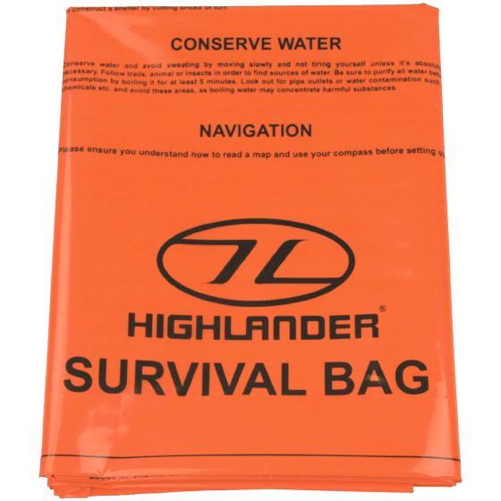 Highlander Dubbele Noodsurvivaltas - Oranje