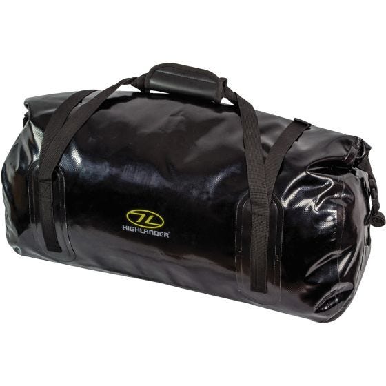 Highlander Mallaig Waterafstotende Duffeltas 35 L. - Zwart