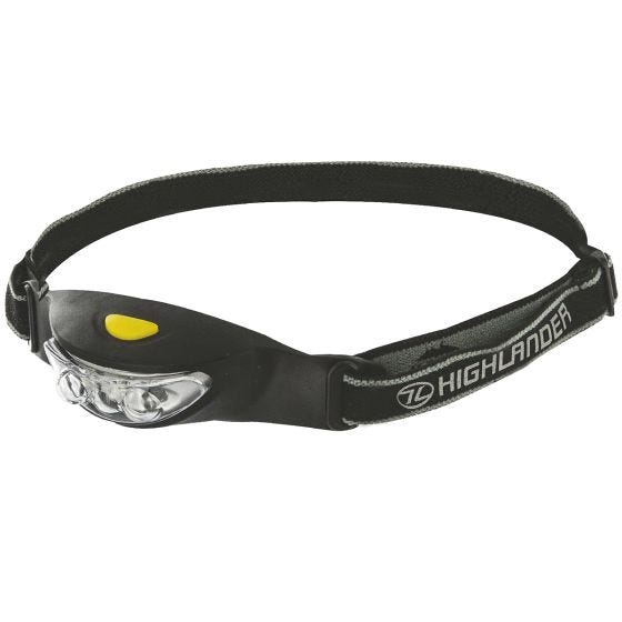 Highlander Ray 3 LED Hoofdlantaarn - Zwart