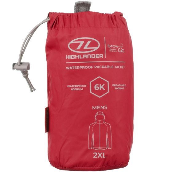 Highlander Stow & Go Opbergbaar Jack - Rood