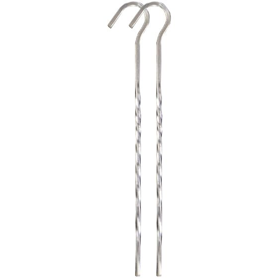 Highlander Gedraaide Stalen Haringen 18 cm Verpakking met Tien Stuks
