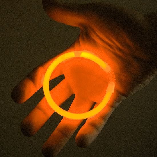 Illumiglow Polsband 7,5" - Oranje