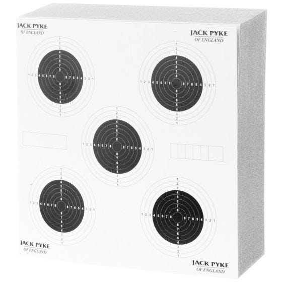 Jack Pyke 25 Yard Doelwitten 14 cm Verpakking met 100 Stuks