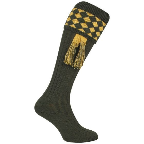 Jack Pyke Harlequin Schietsokken - Groen/Goud