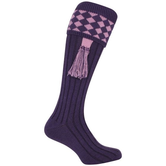 Jack Pyke Harlequin Schietsokken - Paars/Mauve