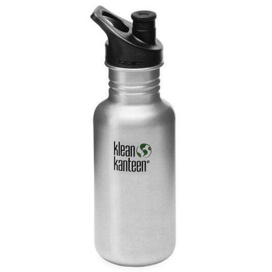 Klean Kanteen Classic Sport Cap 3.0 Fles 532 ml - Geborsteld Roestvrij
