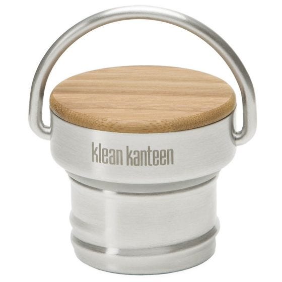 Klean Kanteen Stainless Unibody Bamboepet - Geborsteld Roestvrij