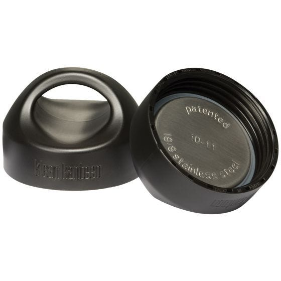 Klean Kanteen Wide Loop Flesdop - Zwart