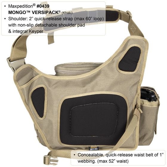 Maxpedition Mongo Versipack - Zwart