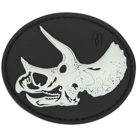 Maxpedition Triceratops Skull Moralepatch - GLOW