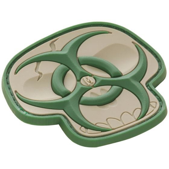 Maxpedition Biohazard Skull Moralepatch - Arid