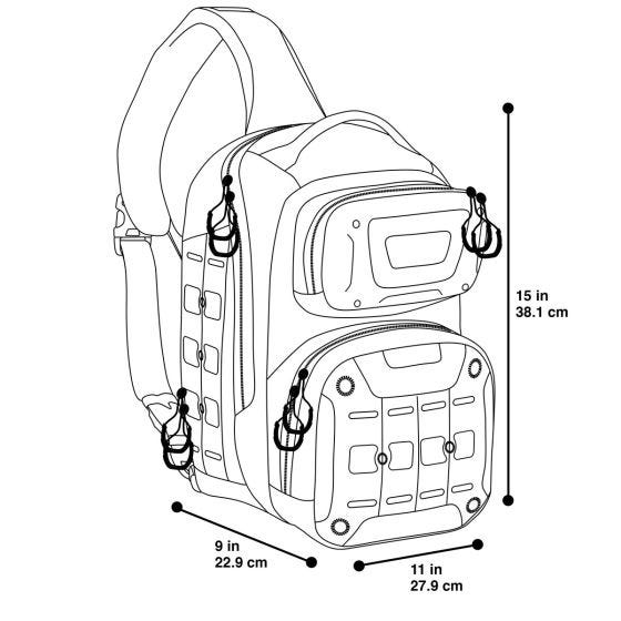 Maxpedition Edgepeak Tweehandige Schoudertas - Grijs