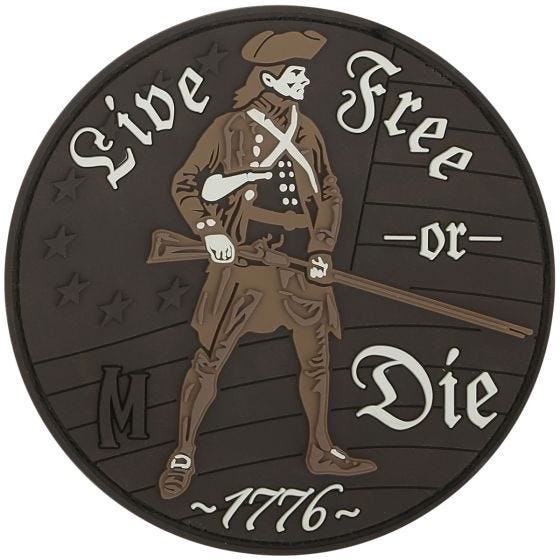 Maxpedition Live Free or Die Moralepatch - Arid