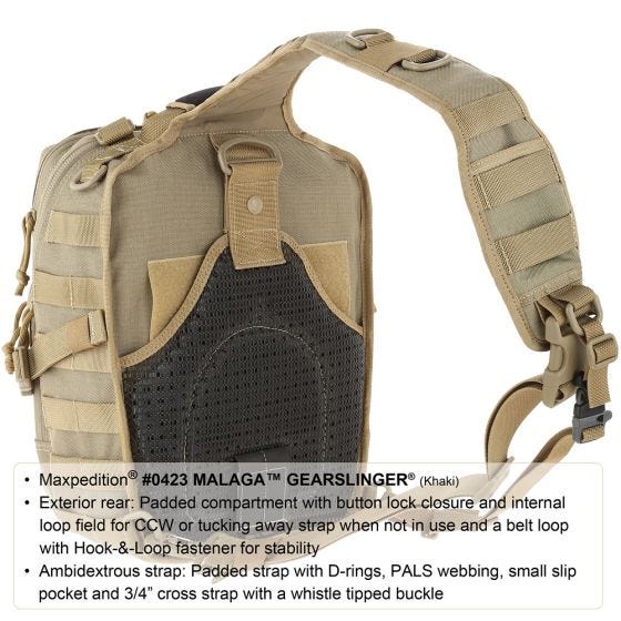 Maxpedition Malaga Gearslinger Zwart