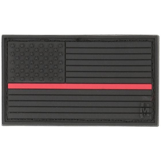 Maxpedition USA Flag Kleine Moraalpatch - Firefighter Thin Red Line