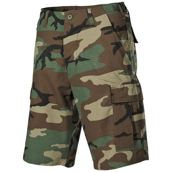 MFH US BDU Bermudashort Ripstop - Woodland