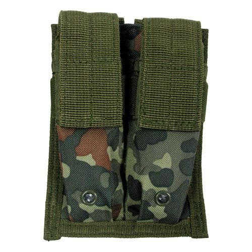 MFH MOLLE Kleine Dubbele Magazijnbuidel 9 mm - Flecktarn