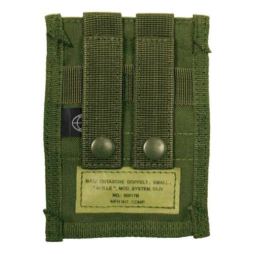 MFH MOLLE Kleine Dubbele Magazijnbuidel 9 mm - Olijf