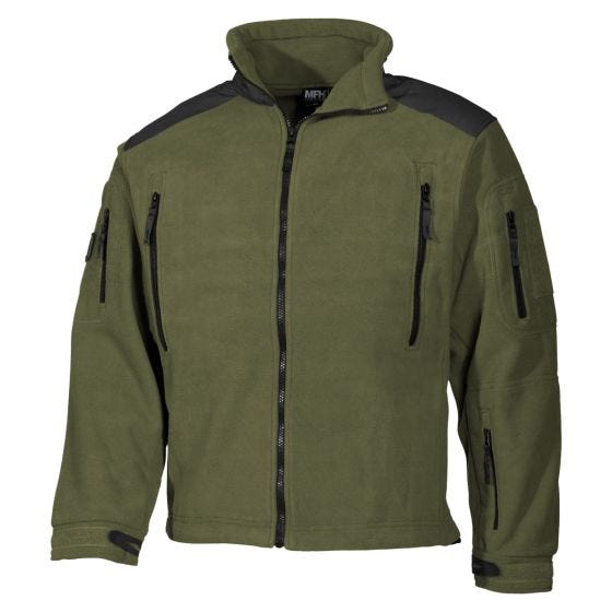 MFH Heavy Strike Fleece Jack - OD Groen
