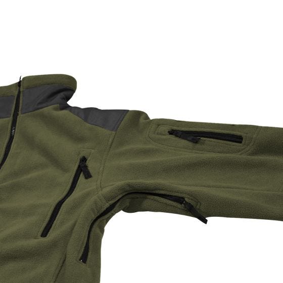 MFH Heavy Strike Fleece Jack - OD Groen
