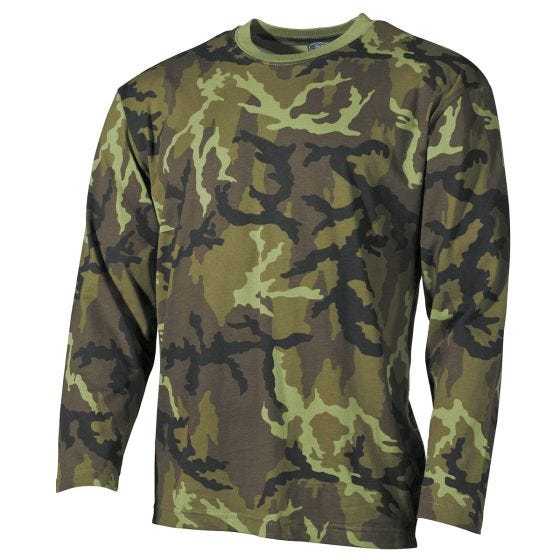 MFH T-shirt met Lange Mouwen - Czech Woodland