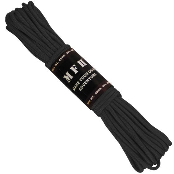 MFH Parachutekoord 50 ft - Zwart