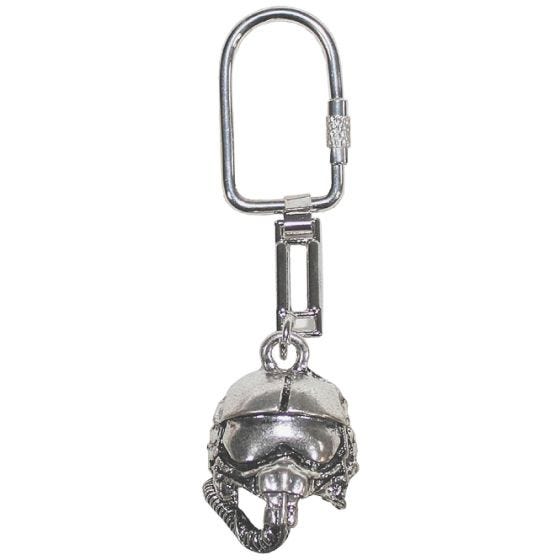 MFH Pilot Helmet Sleutelring - Zilver