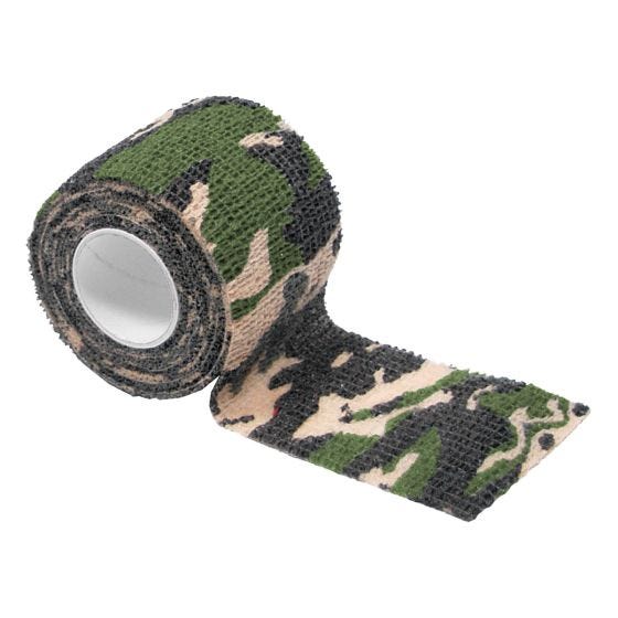MFH Zelfklevende Stoffen Camouflagetape 5 cm x 4,5 m - Woodland