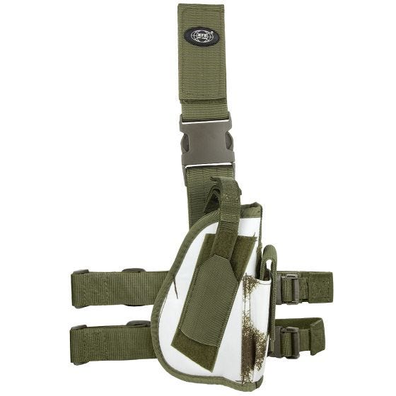 MFH Holster voor Rechterbeen - Winter Camo