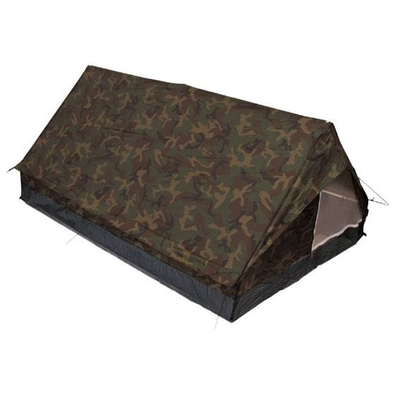 MFH Minipack Tweepersoons Tent met Klamboe - Woodland
